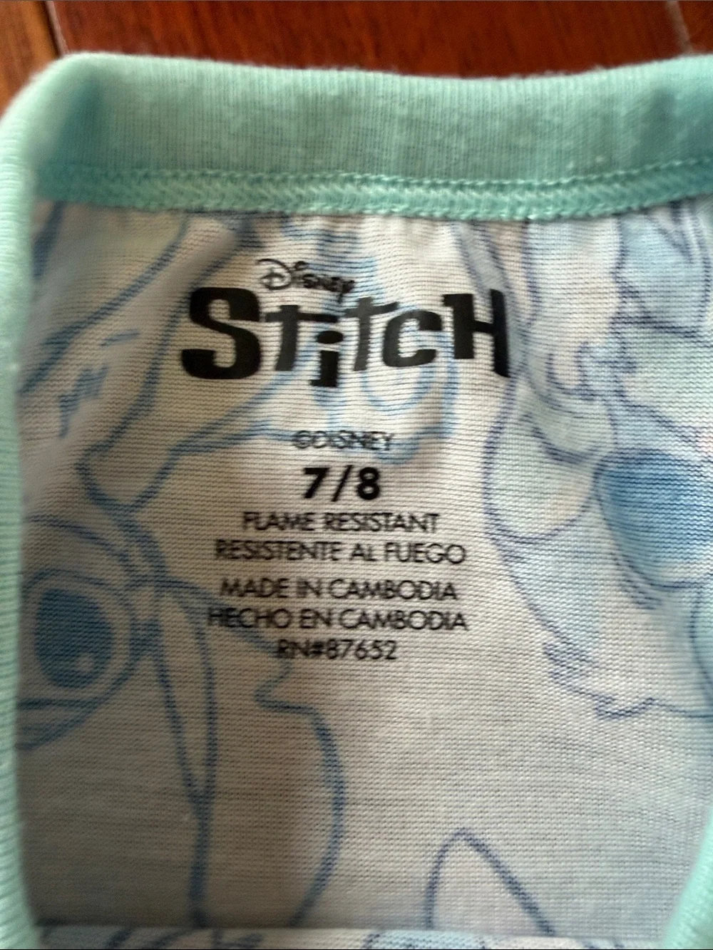 Kids Blue Character Print Pajama Set